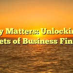 Money Matters: Unlocking the Secrets of Business Finance